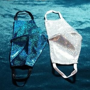 Set of sparkly face masks NWOT